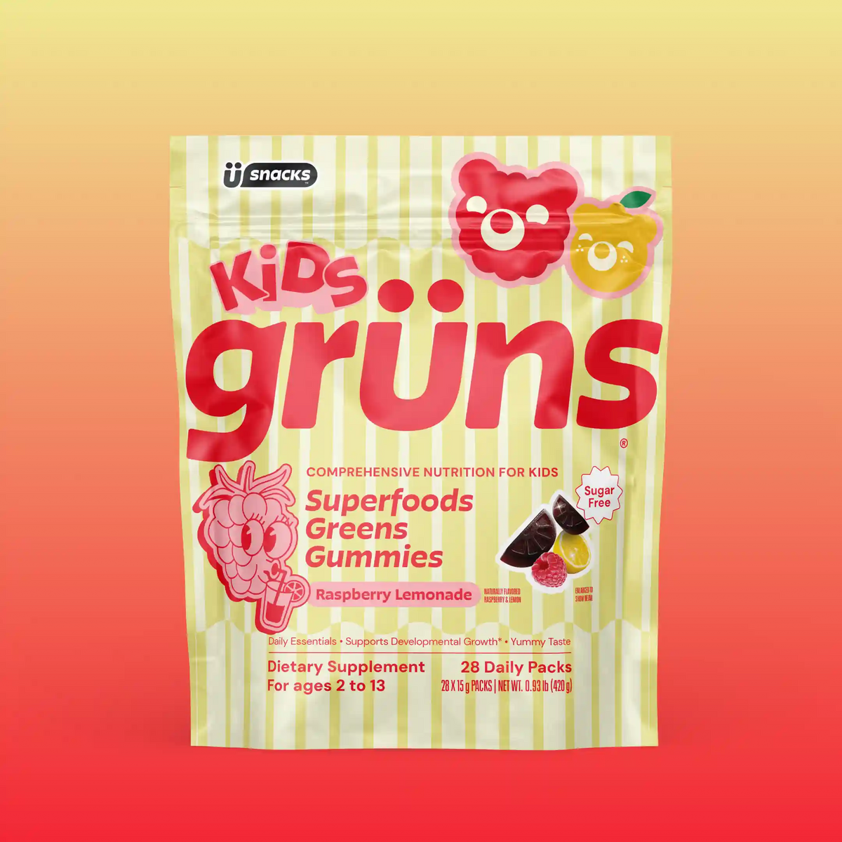 Grüns Kids Raspberry Lemonade