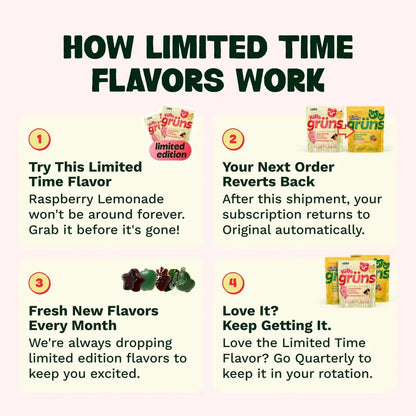 Grüns Kids Raspberry Lemonade